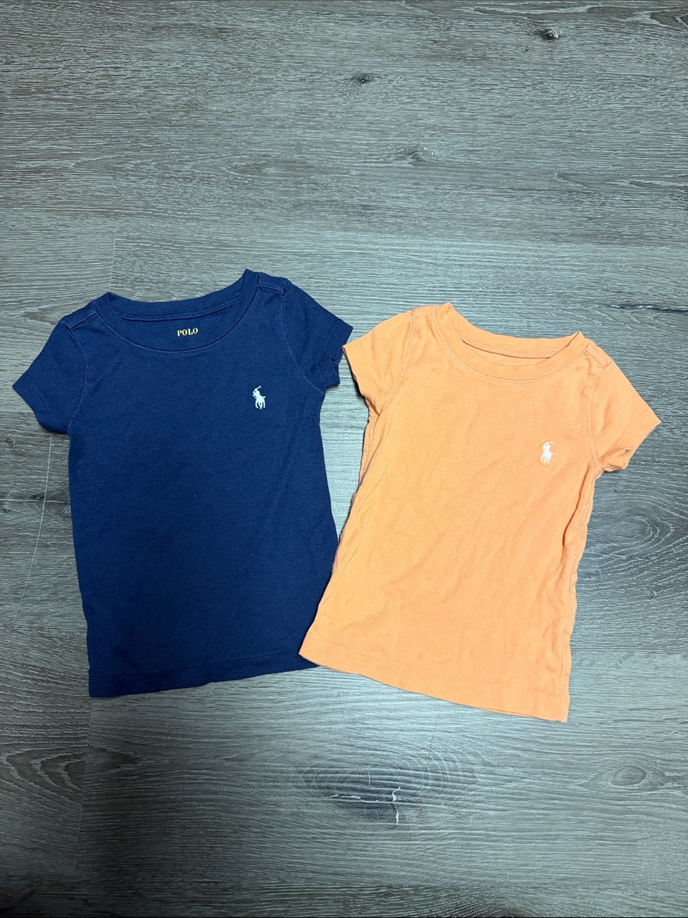 Polo by Ralph Lauren Kids Short-Sleeve Tees in Navy & Orange Bundle - Sz 2T